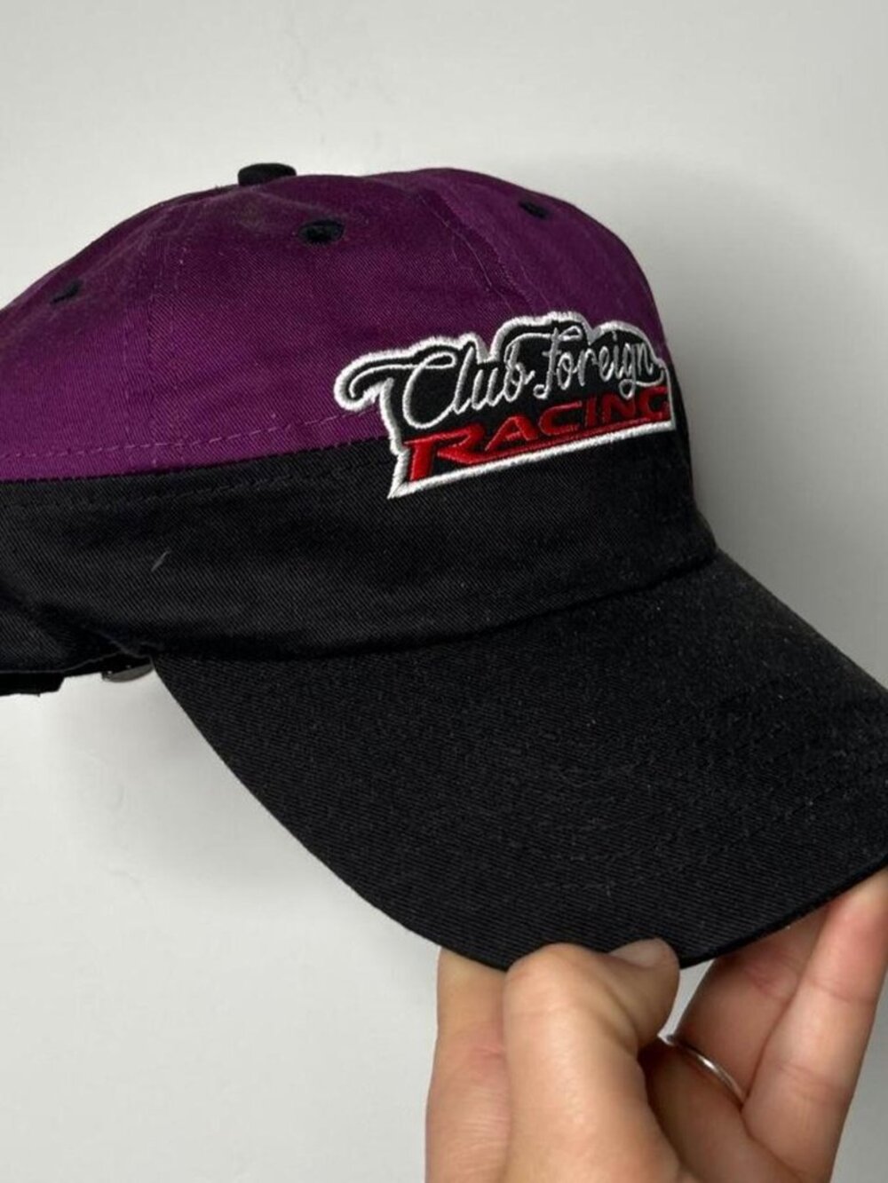 Club Foreign Racing Cap Purple and black